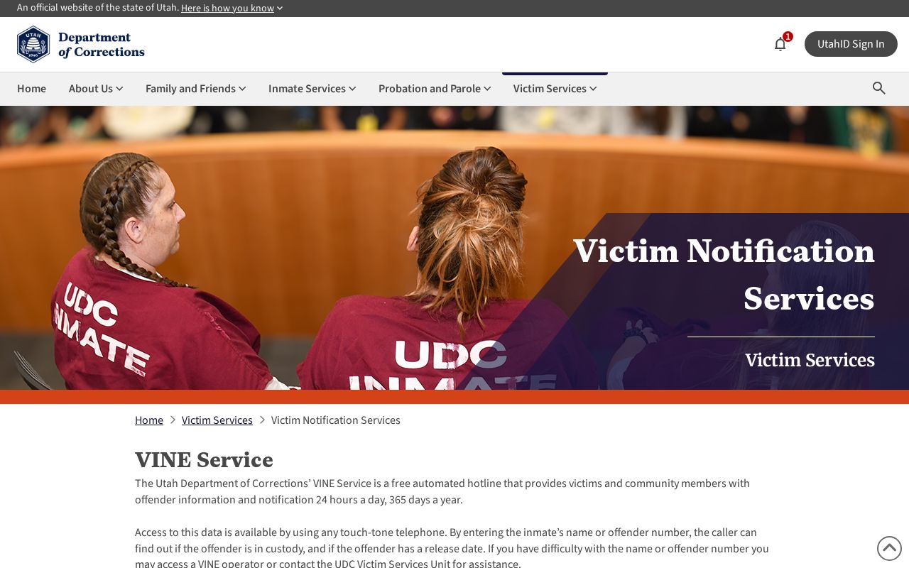 Washington County arrest lookup victim notification services