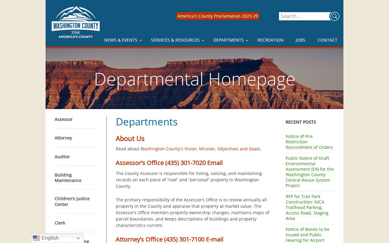 Washington County criminal records department directory