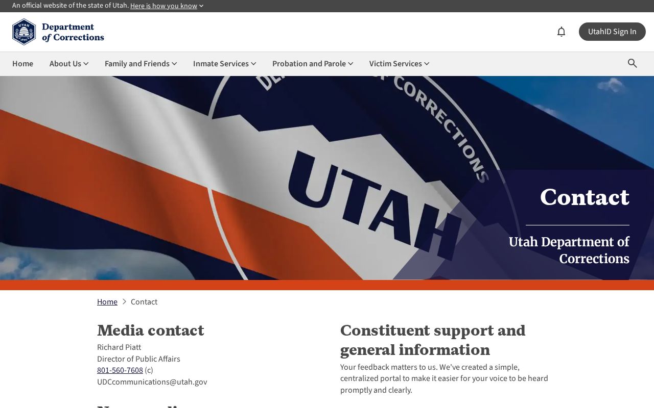 Washington County sex offender search Utah corrections contacts